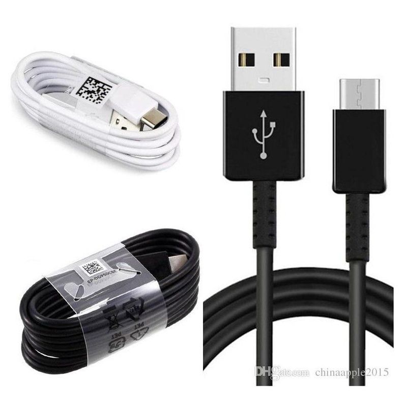 GENERICO - Cable de Datos Para Galaxy Usb Tipo C 1,2m Fast Charger  Negro