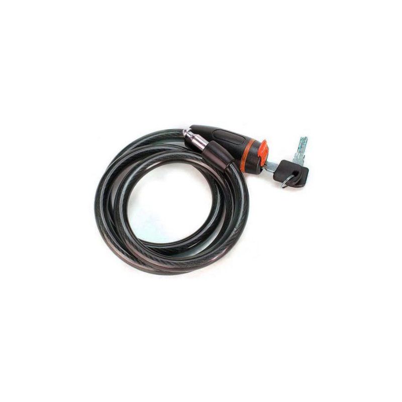 GENERICO - Candado cadena de seguridad para bicicleta y moto con llaves 1m