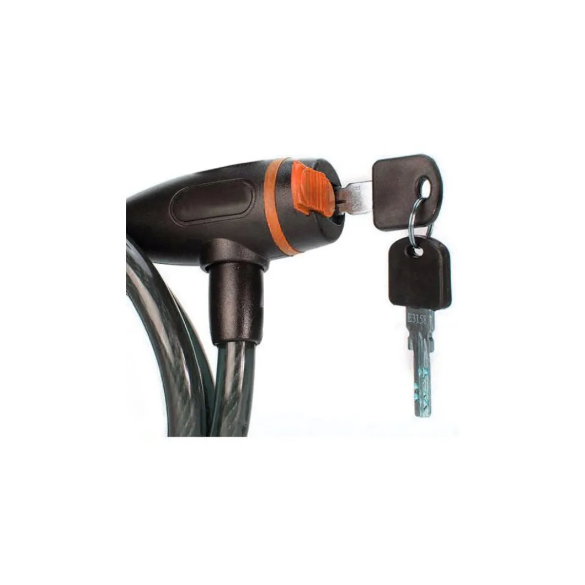 GENERICO - Candado cadena de seguridad para bicicleta y moto con llaves 1m