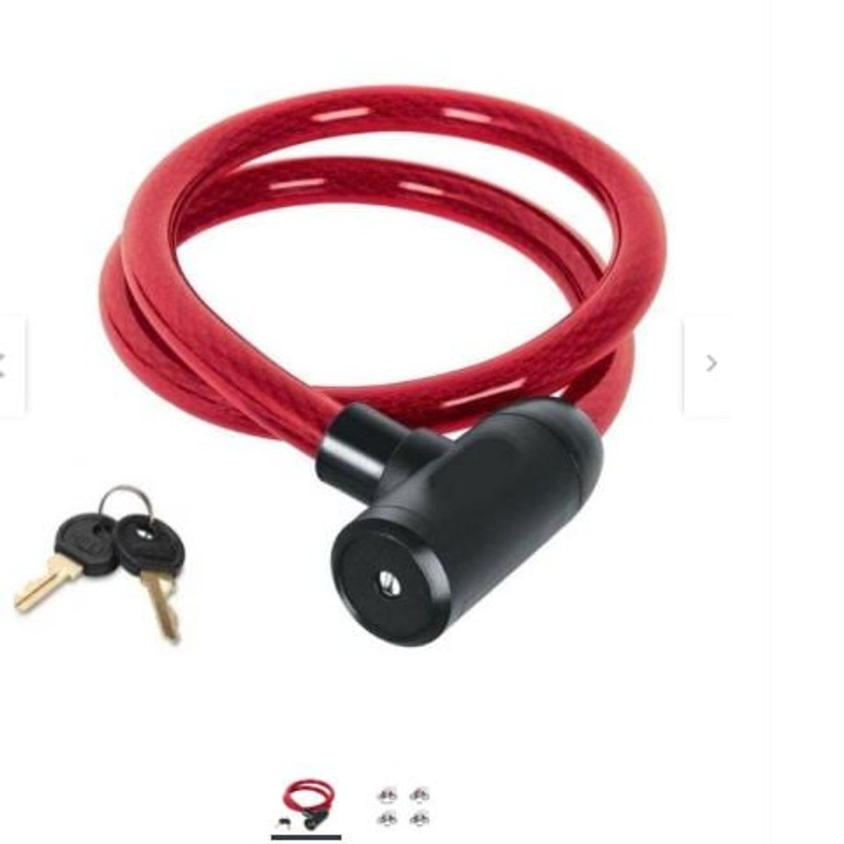 GENERICO - Candado cadena de seguridad  para bicicleta y moto con llaves