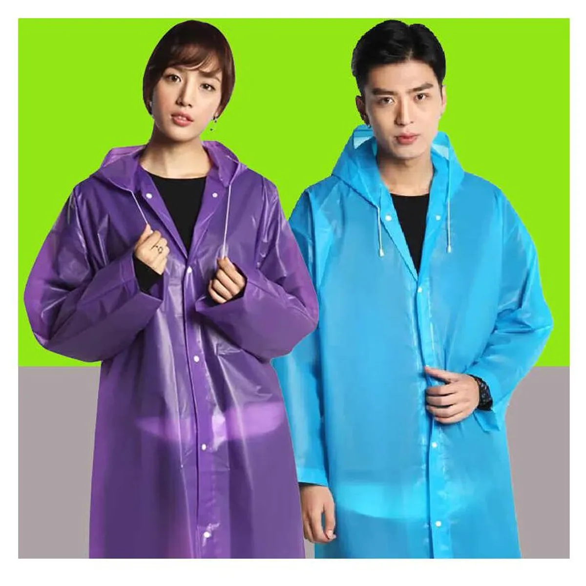 GENERICO - Capa impermeable con capucha protectora anti fluido -