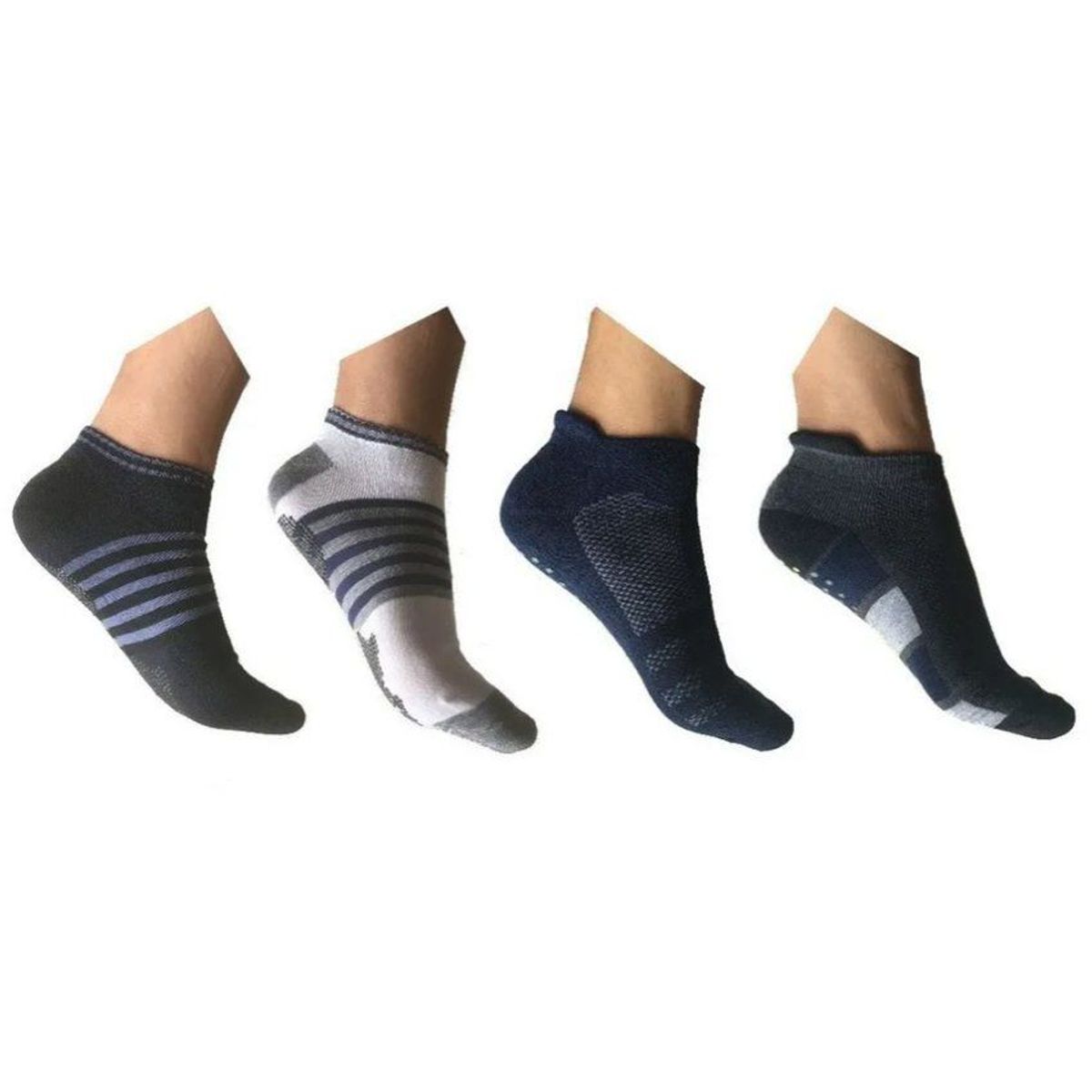 GENERICO - Pack 2 medias deportivas tobilleras hombre algodon