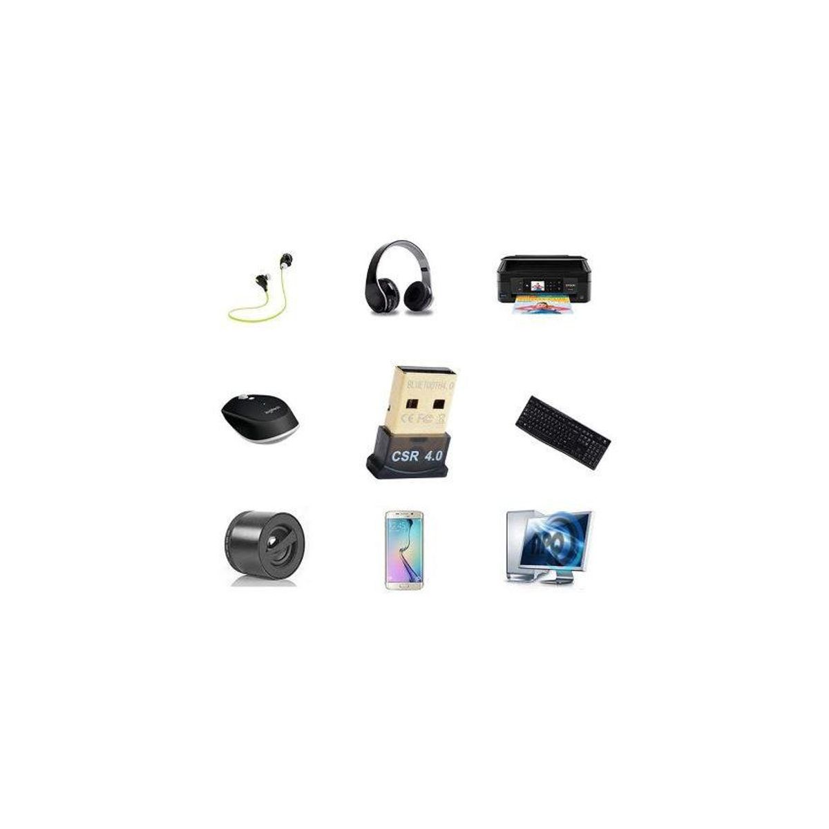 GENERICO - Transmisor receptor bluetooth dongle usb 4.0