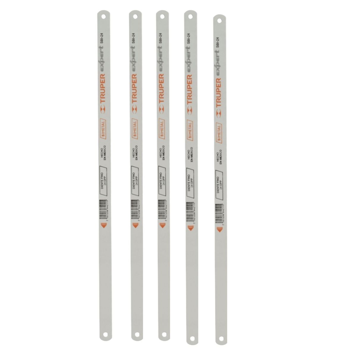 TRUPER - Hoja de sierra bimetálica 5 unidades  de 12",  Truper Expert