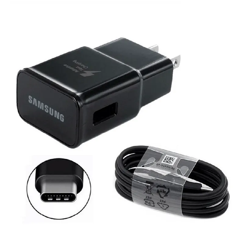 SAMSUNG - CARGADOR SAMSUNG 15W Original CARGA RAPIDA FAST CHARGING - NEGRO