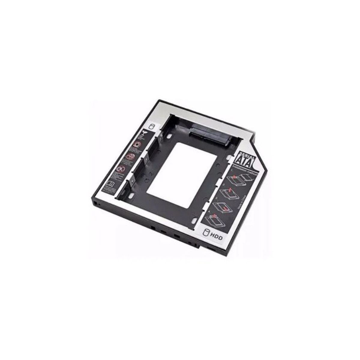 GENERICO - Adaptador disco duro sata laptop caddy segundo sdd hdd
