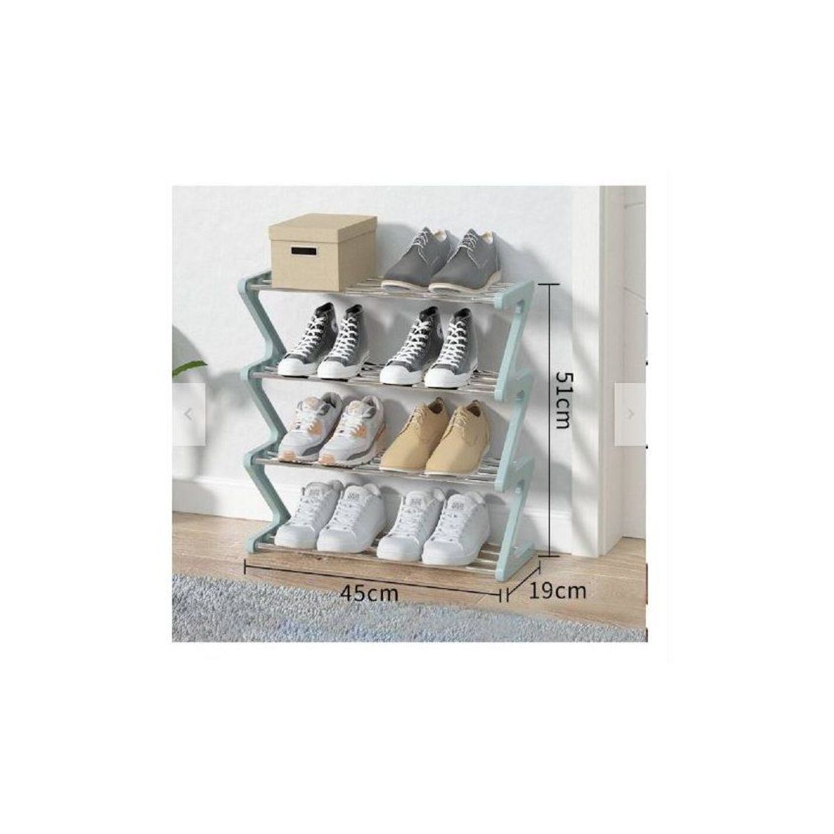 GENERICO - Organizador de zapatos multiuso- Zapatera armable modelo z - mueble