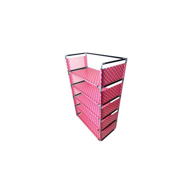 GENERICO - Zapatera armable con diseño 5 pisos de aluminio.