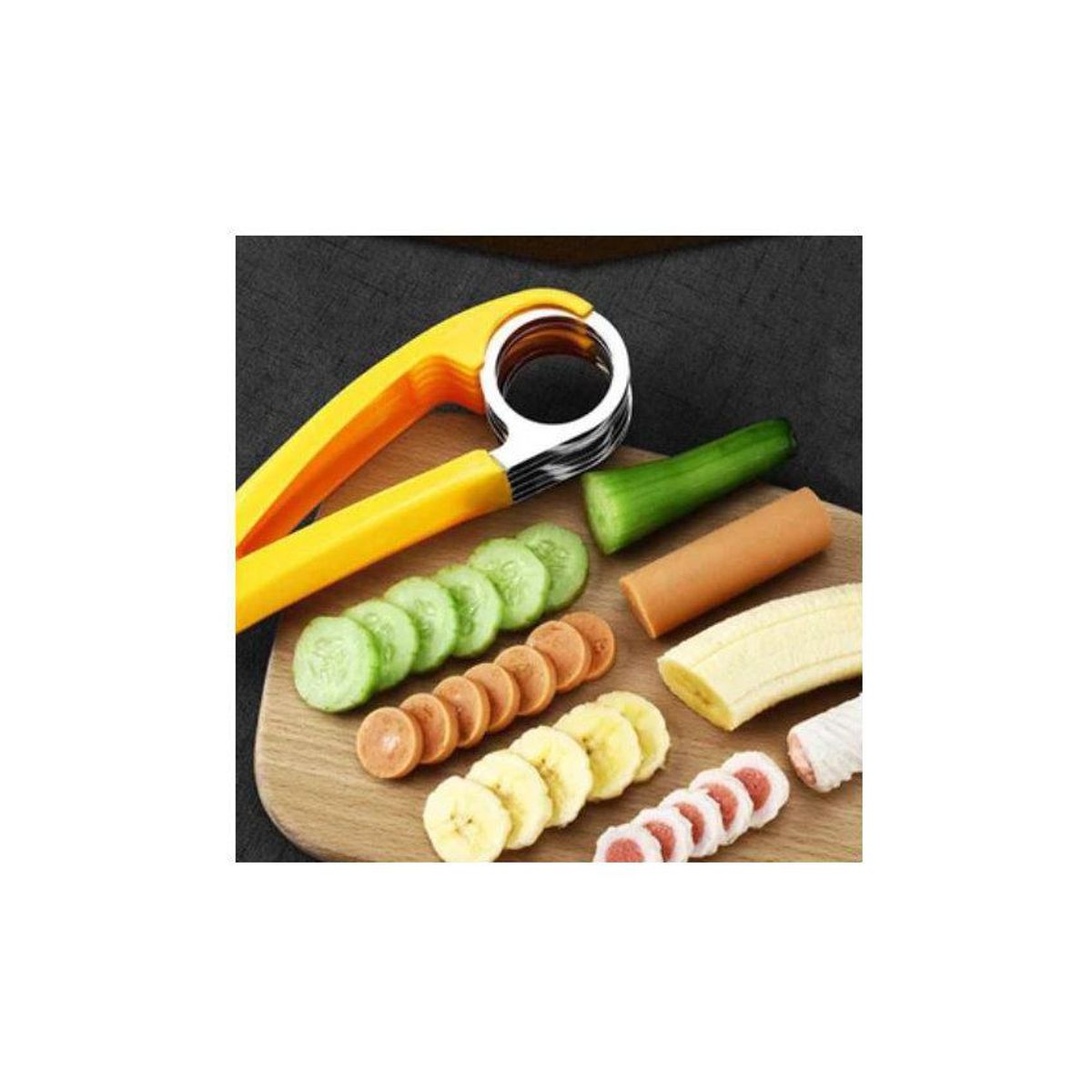 GENERICO - Cortador rebanador de banana platano  en rodajas