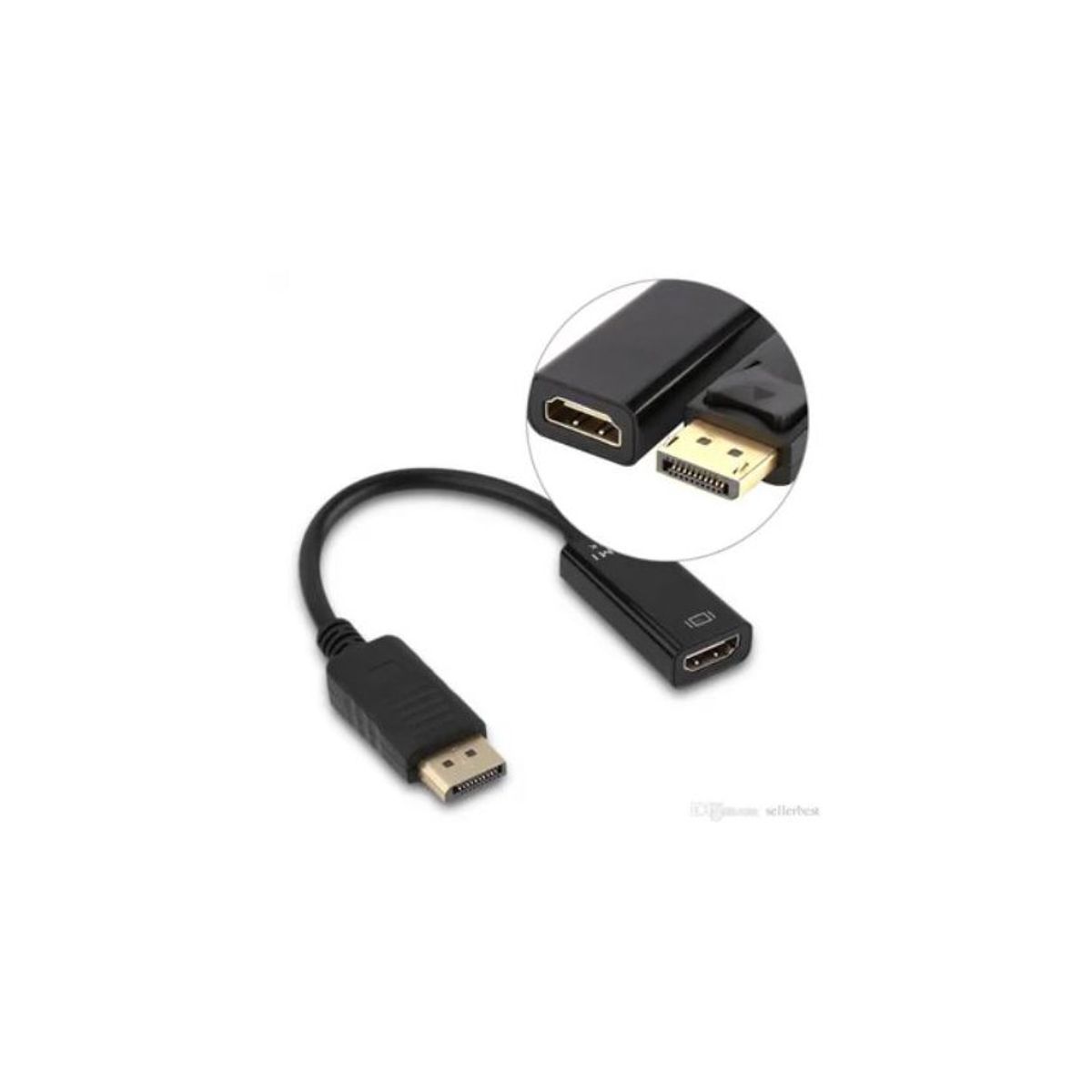 GENERICO - Adaptador dp a hdmi display port a hdmi - 1080p hd masculino femenino