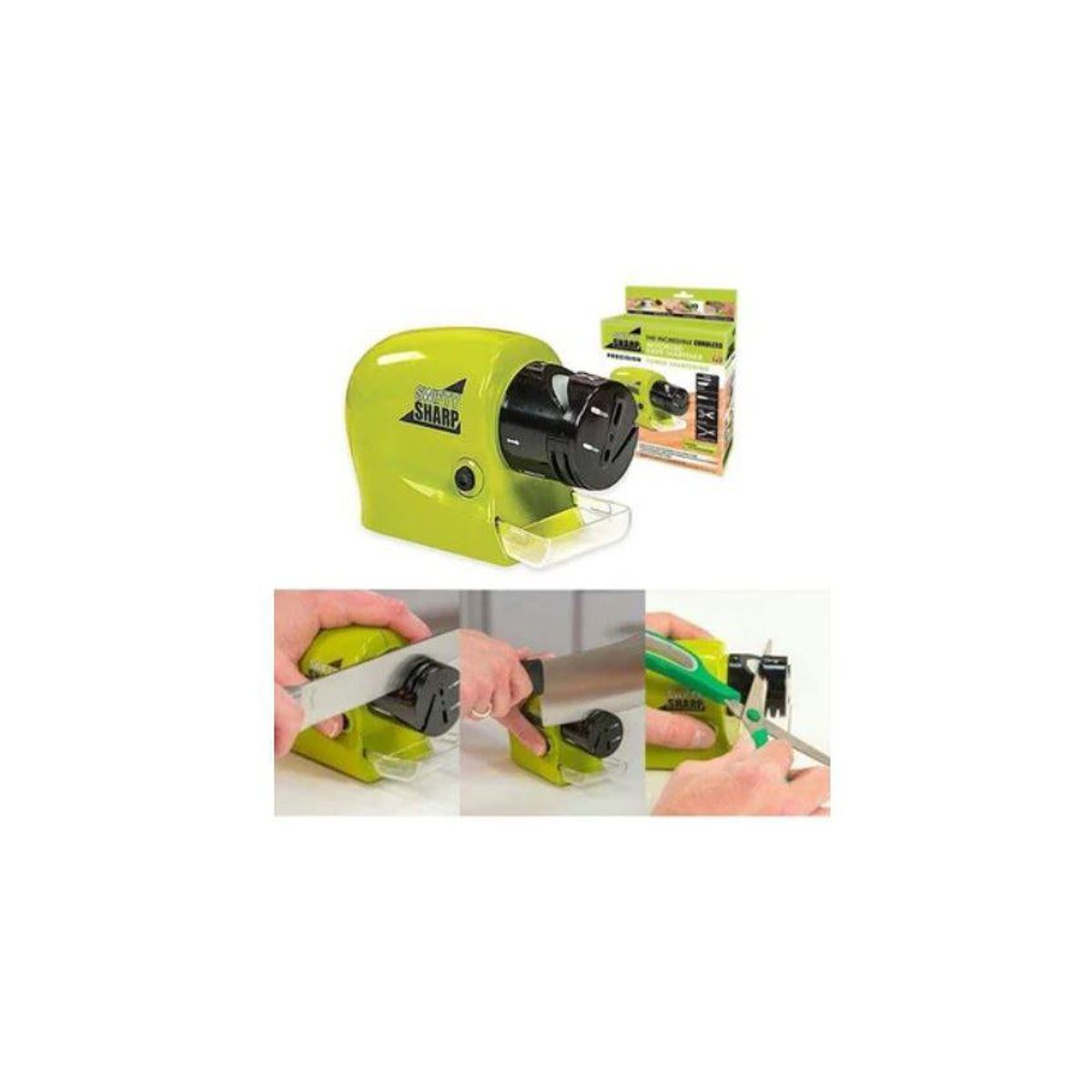 GENERICO - Afilador de cuchillos tijeras eléctrico