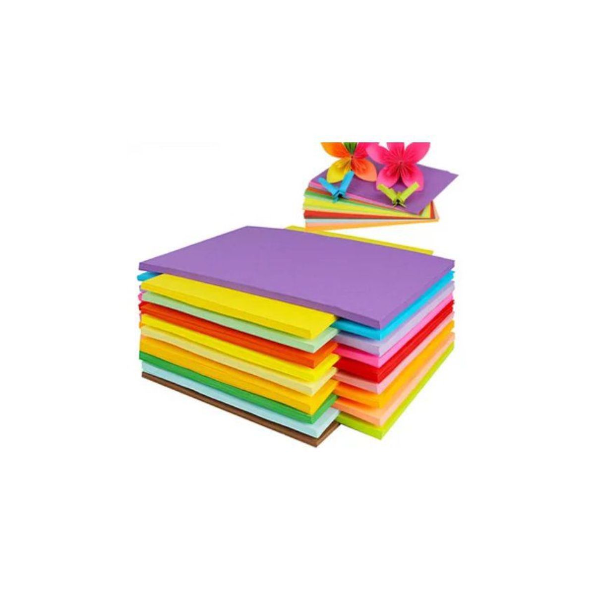 GENERICO - Hojas papel bond de colores hojas de colores a4 paquete