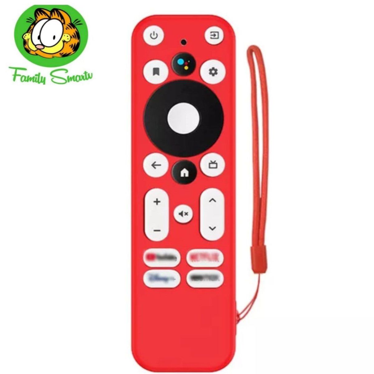 UNIVERSAL - Funda para control Mecool Km2 Android Tv Box Chromecast  Rojo