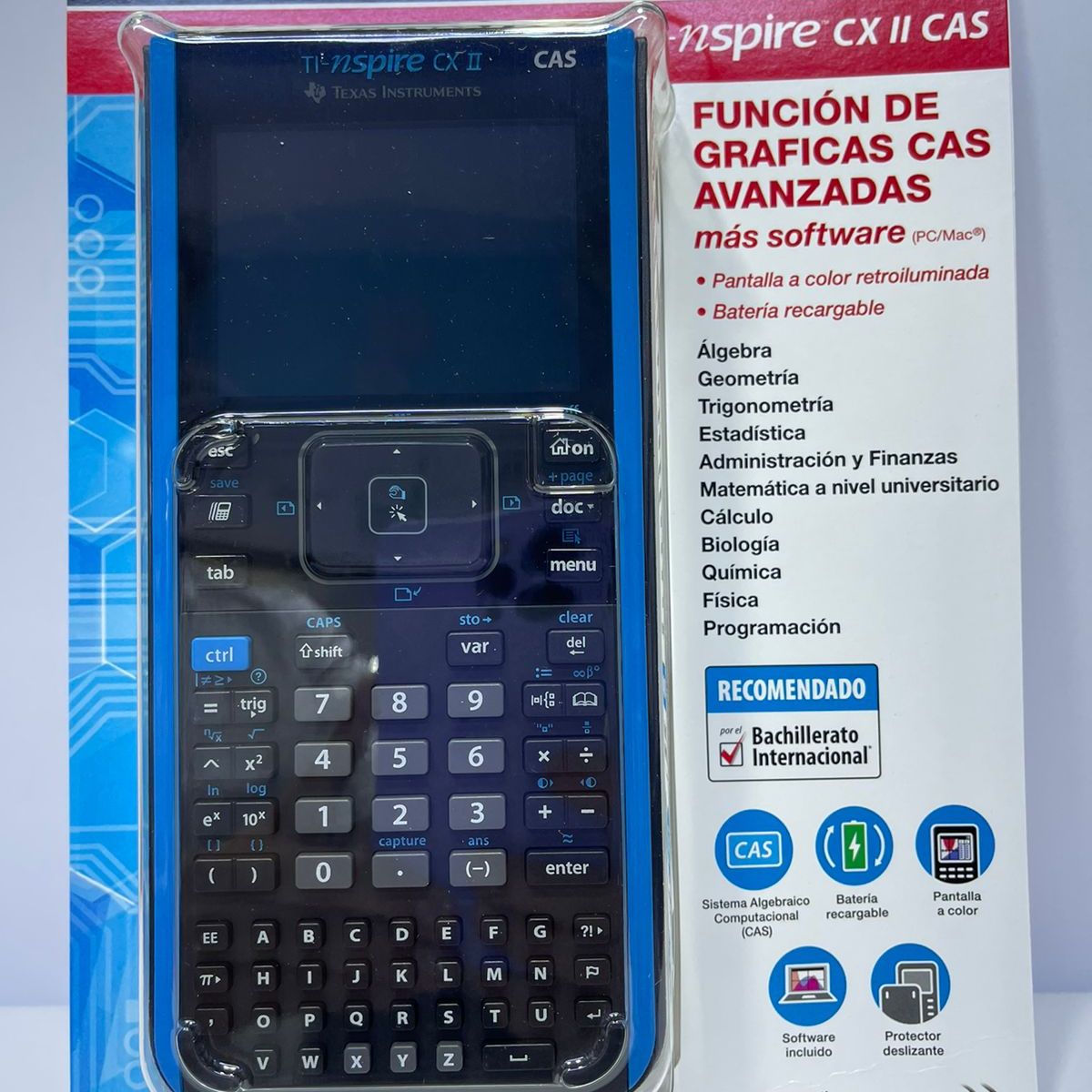 TEXAS - Calculadora Gráfica Texas Instruments TI-Nspire CX II CAS