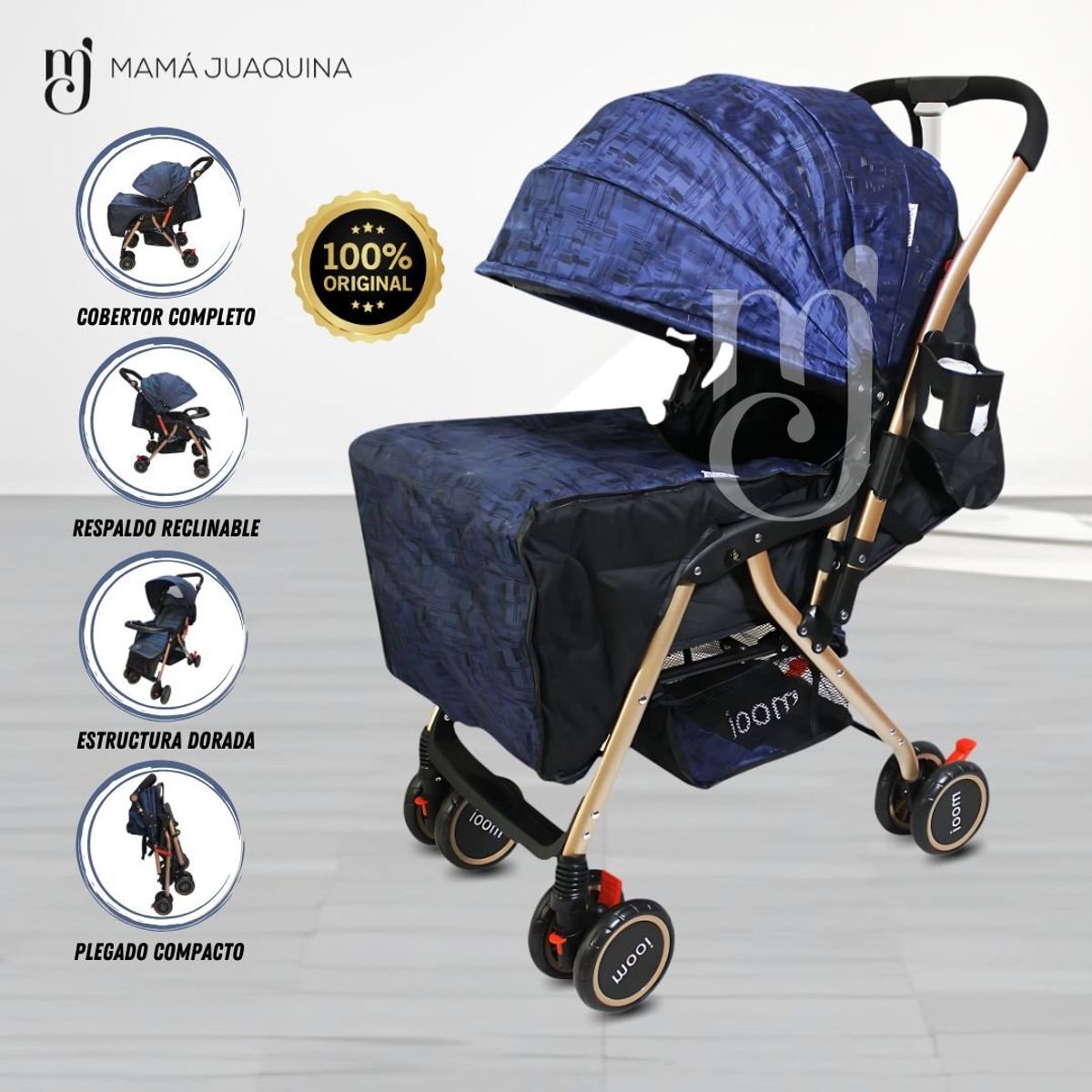 BEAUTIFUL - COCHE CUNA DE PASEO BEAUTIFUL MOOI BLUE