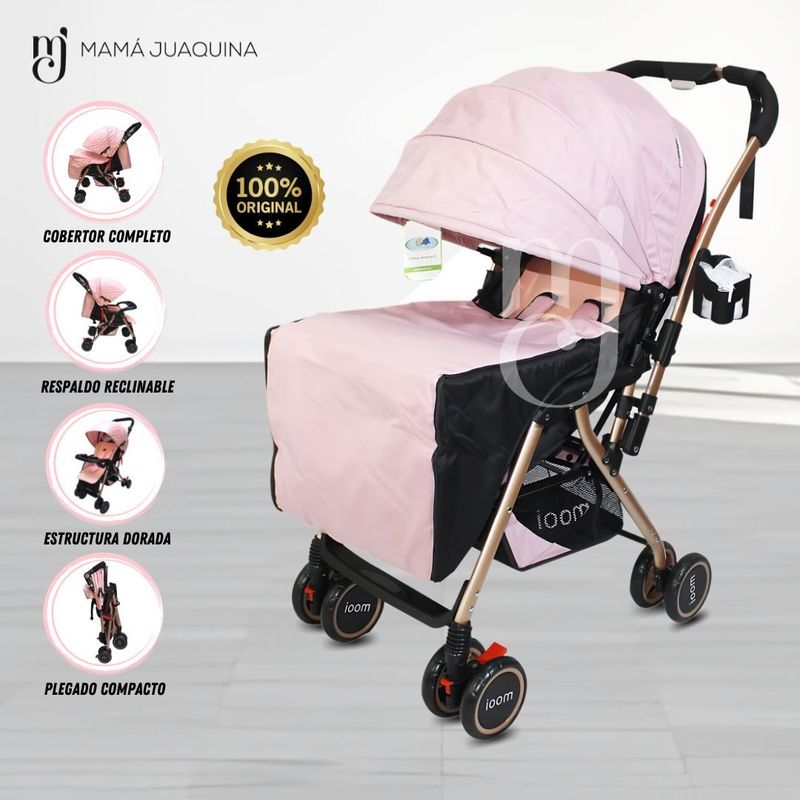 BEAUTIFUL - COCHE CUNA DE PASEO BEAUTIFUL MOOI PINK