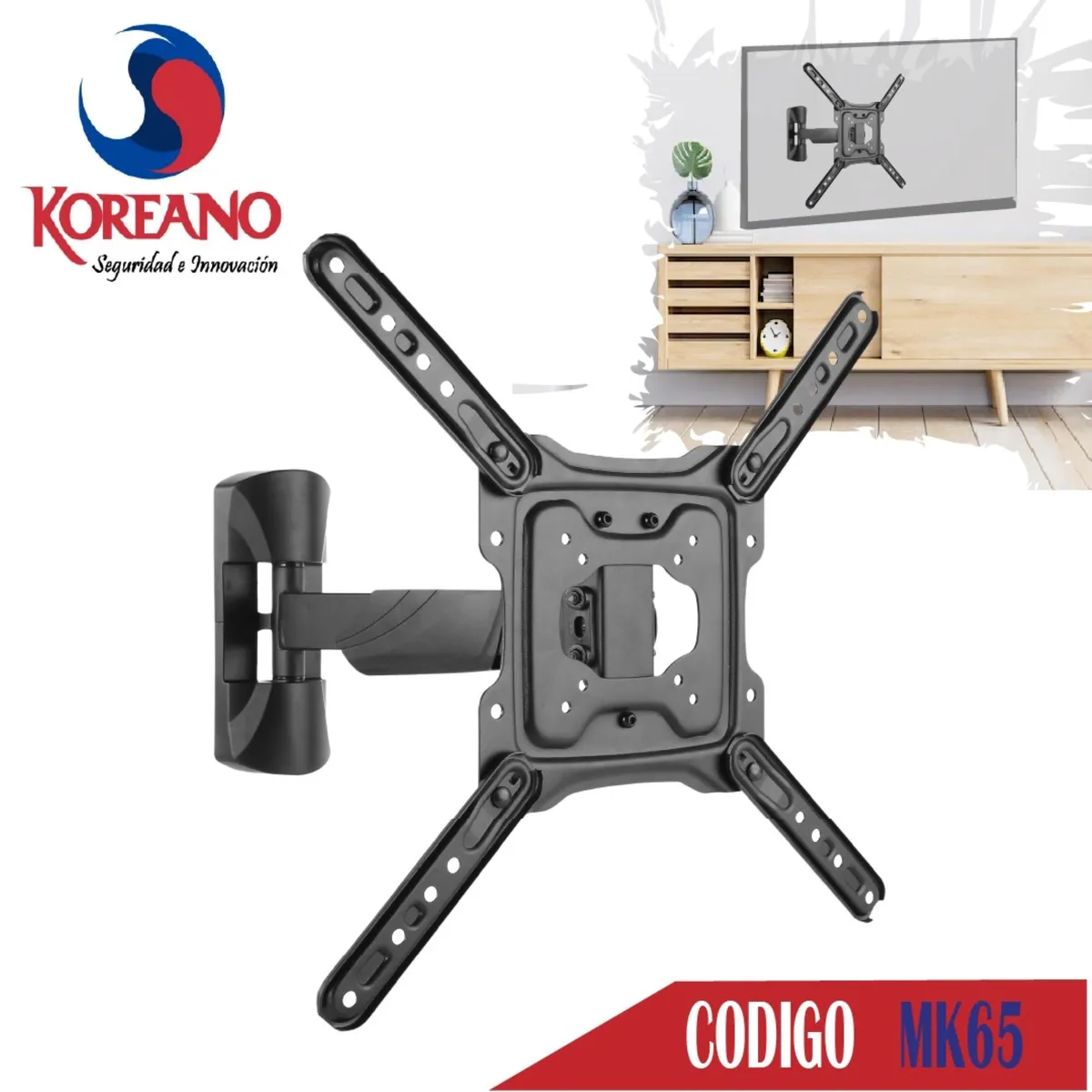 KOREANO SEGURIDAD E INNOVACION - Rack Móvil para TV 32 a 65 pulgadas - MK65