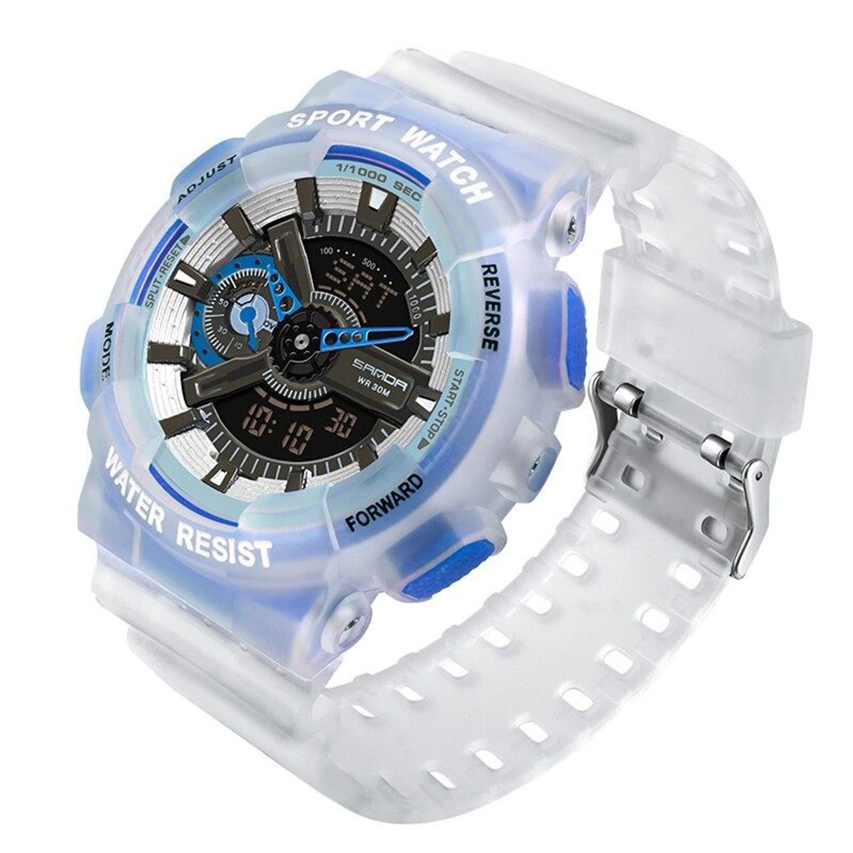 SANDA - Reloj Hombre Deportivo SANDA 3029 Fluorescente