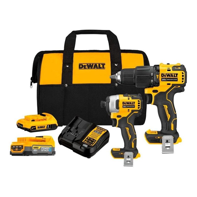 DEWALT - Taladro Percutor +  Atornillador de Impacto inalámbrico 20v ATOMIC Dewalt DCK279D1E1-B2