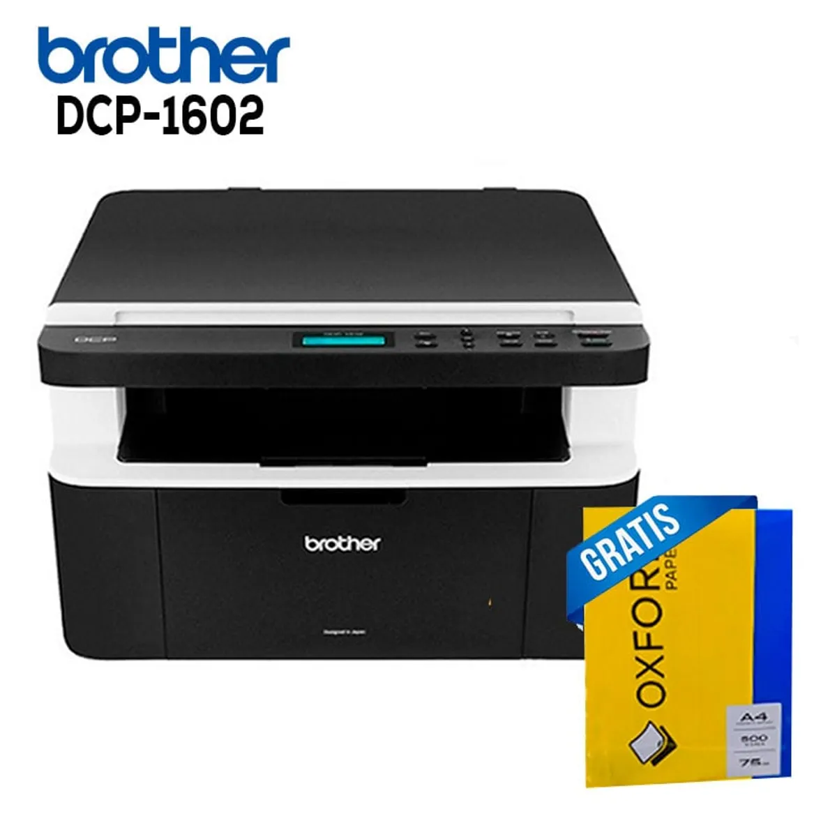 BROTHER - IMPRESORA LASER BROTHER DCP-1602 MULTIFUNCIONAL