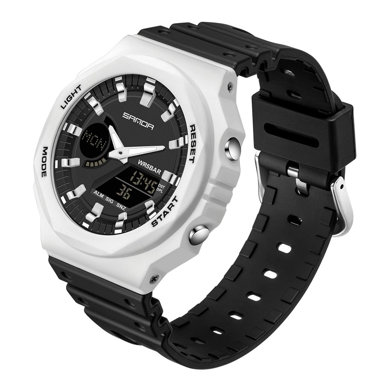 SANDA - Reloj Deportivo Hombre SANDA 6016 Ligero Resistente