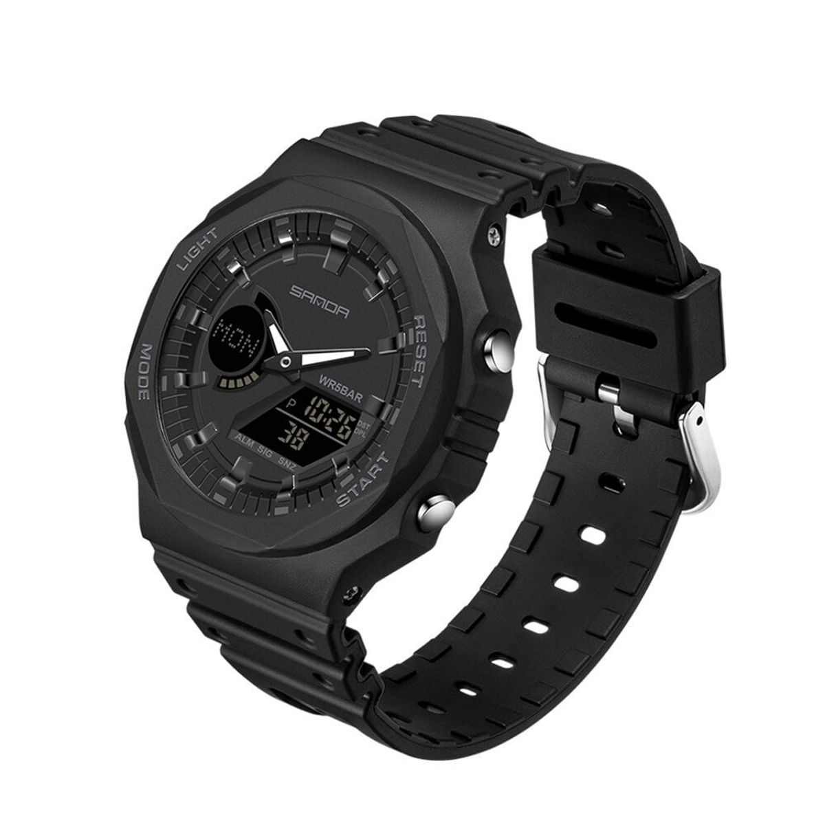 SANDA - Reloj Deportivo Hombre SANDA 6016 Ligero Resistente