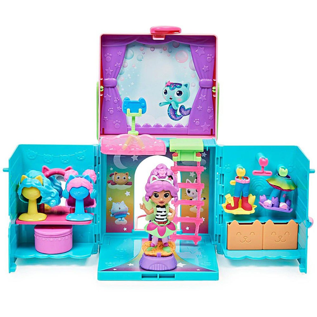 SPIN MASTER - Playset Gabby y su Casa de Muñecas Closet Arcoiris Portátil