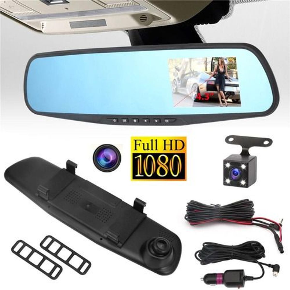 ITELSISTEM - Espejo Retrovisor Para autos Camara Hd Itelsistem