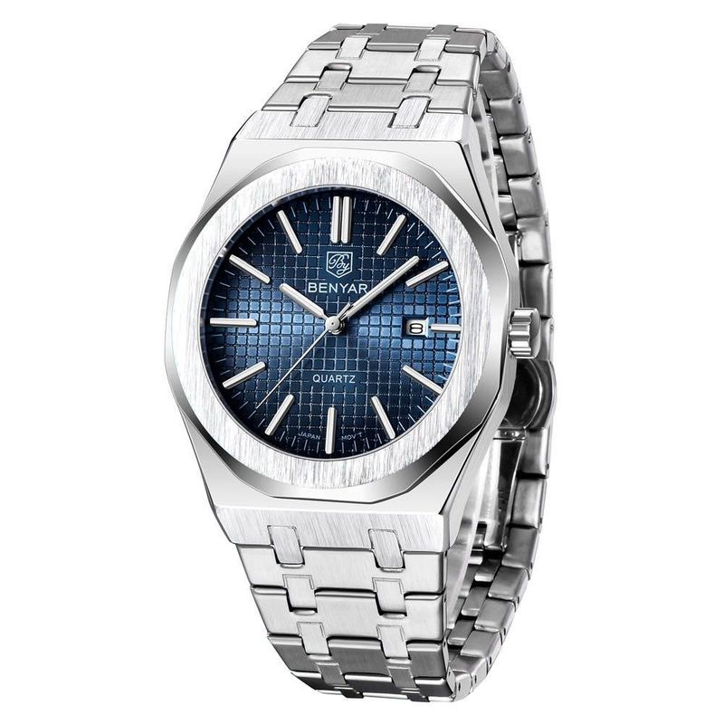 BENYAR - Reloj Hombre Lujo BENYAR 5156 Metálico Octogonal