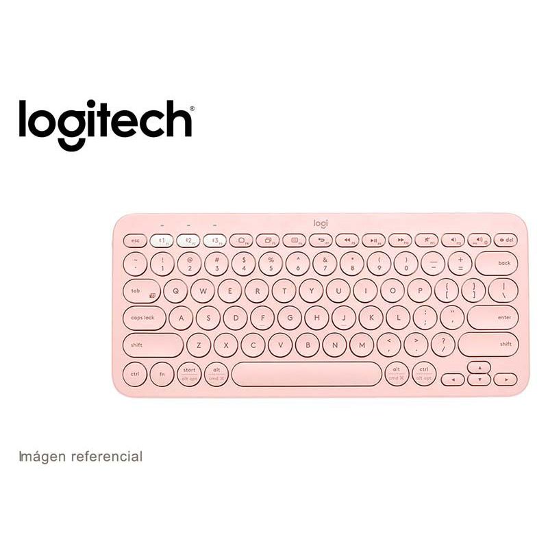 LOGITECH - Teclado Logitech Multi-device K380 Rosa