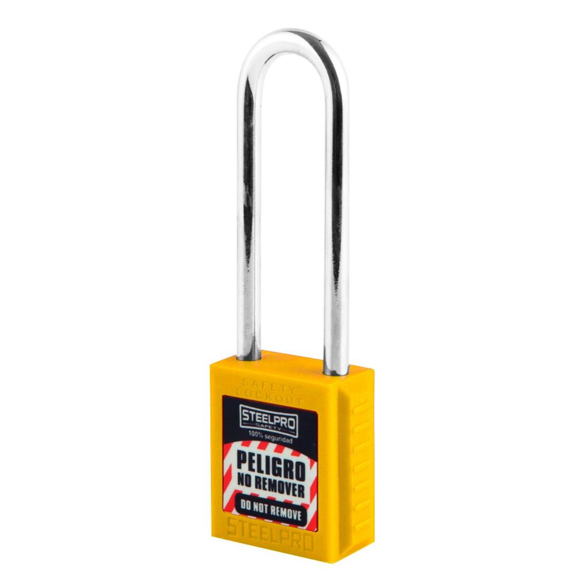 STEEL PRO - CANDADO LOCK OUT X10 LONG STEELPRO AMARILLO