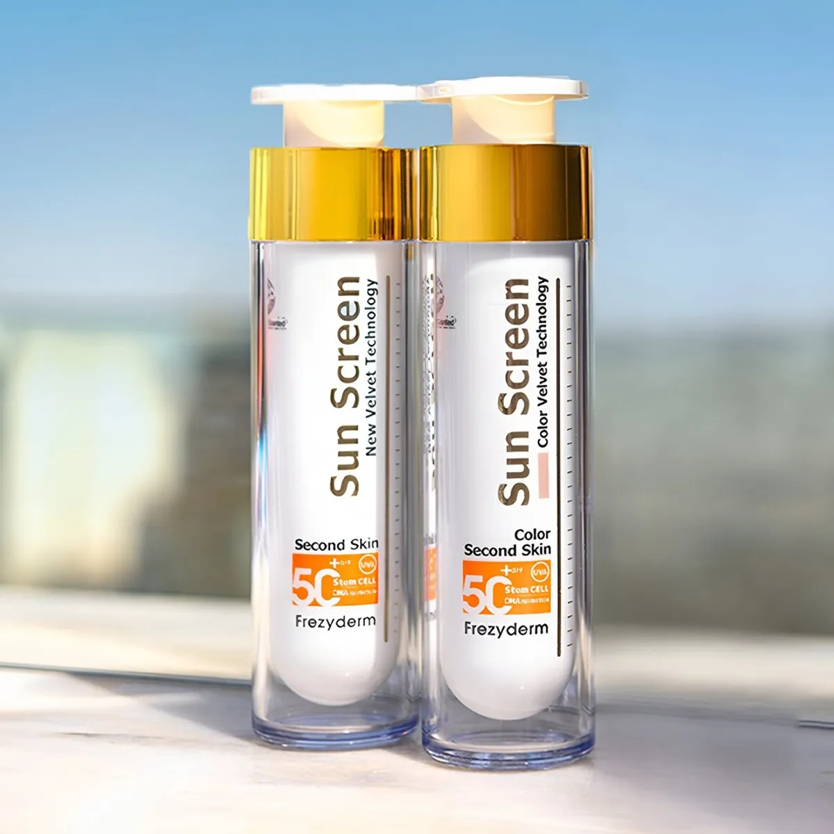 FREZYDERM - Duo Fotoprotector Sun Screen Velvet Face SPF50 50ml Con y Sin color