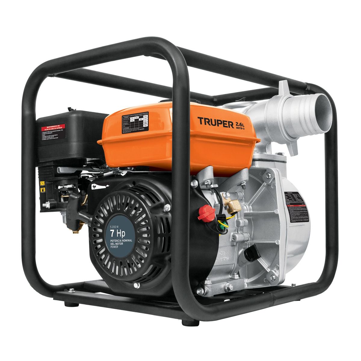 TRUPER - Motobomba 3" x 3" a gasolina  7 HP Truper