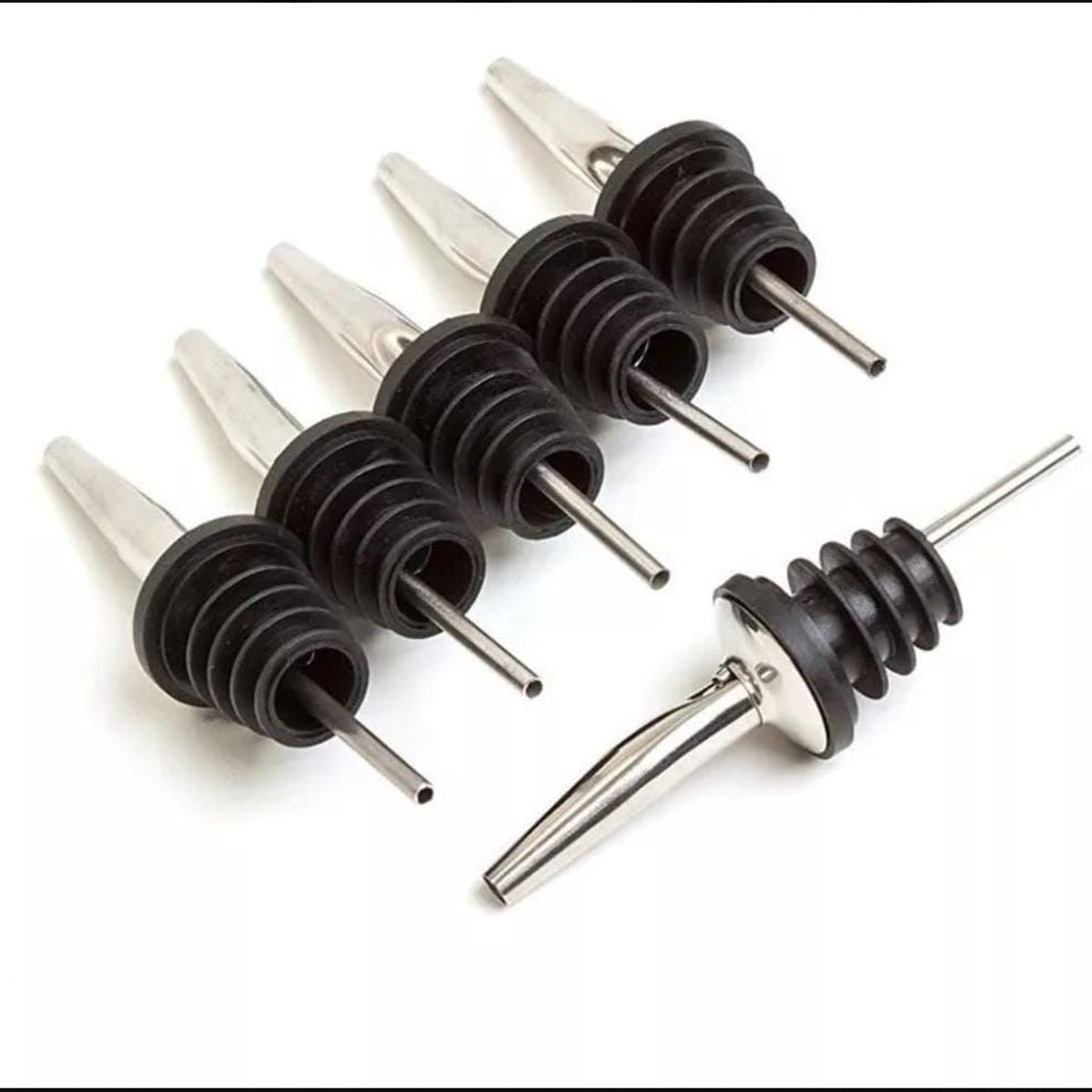 WINCO - 6 PICOS DE METAL PARA BOTELLAS DE LICOR Y MAS