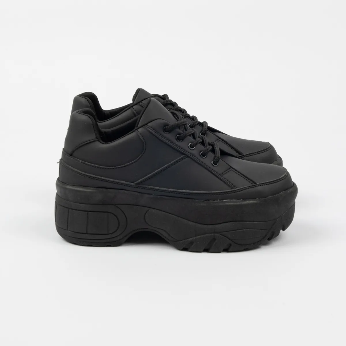 MAGDALENA SHOES - ZAPATILLA PLATAFORMA MUJER KIARA 719 NEGRO