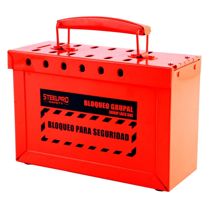 STEEL PRO - CAJA DE BLOQUEO GRUPAL ROJA