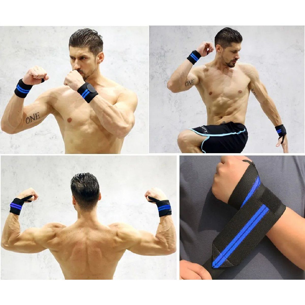 TODO FIT - Vendas Muñequeras Deportivas Elásticas Wrist Wraps Pesas