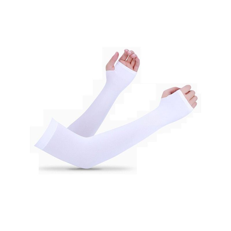 TODO FIT - MANGA DE BRAZO PROTECCIÓN UV SEDA PROTECTORA BLANCO