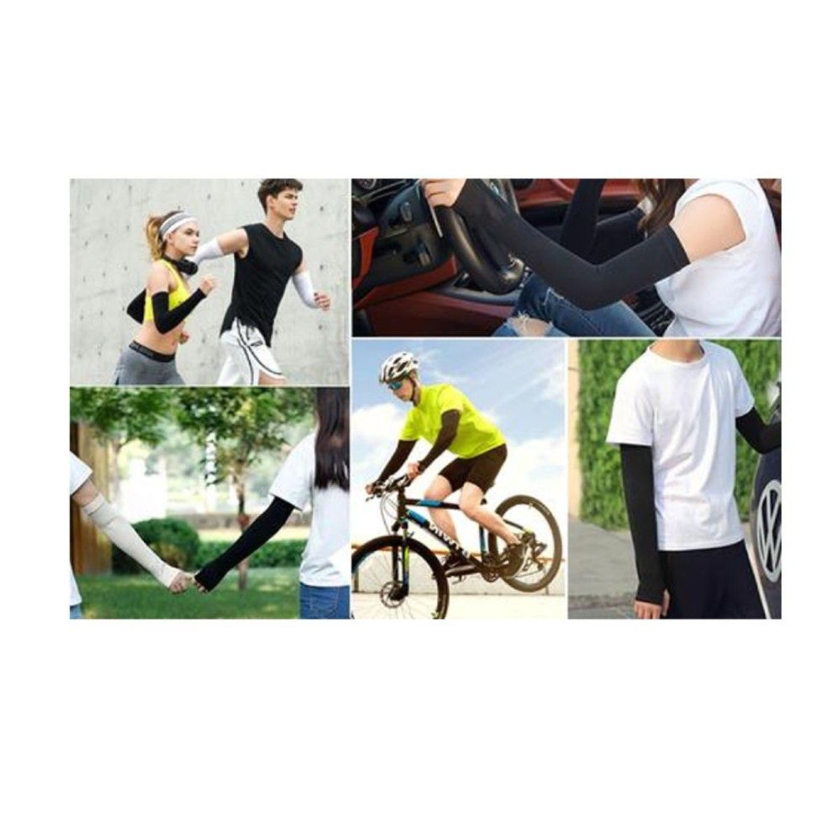 TODO FIT - MANGA DE BRAZO PROTECCIÓN UV SEDA PROTECTORA BLANCO