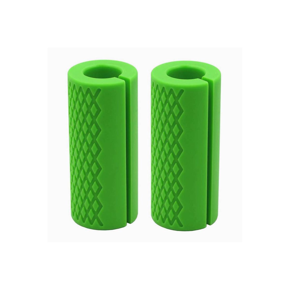TODO FIT - Fat Grips Mangos de barra gruesa para Mancuernas de silicona Verde