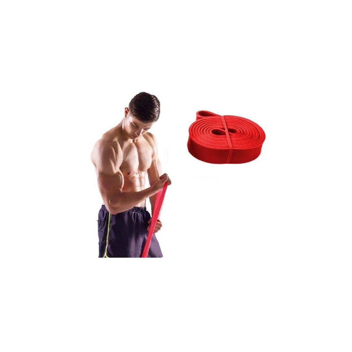 XFIT - Banda Elástica Profesional 2 cm – Rojo Intenso, Importada
