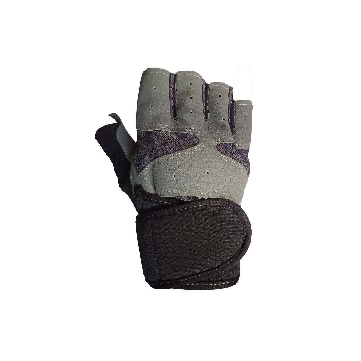 TODO FIT - Guantes Deportivos para Gimnasio con Muñequera Ajustable  Plomo