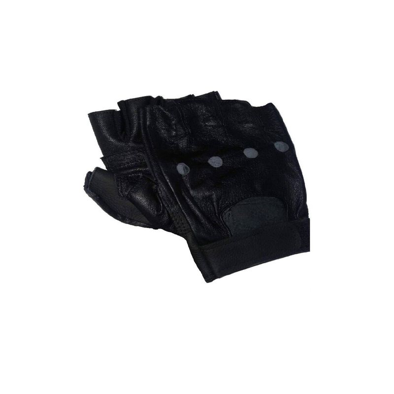 TODO FIT - Mitones de pesas gym guantes cuero talla M