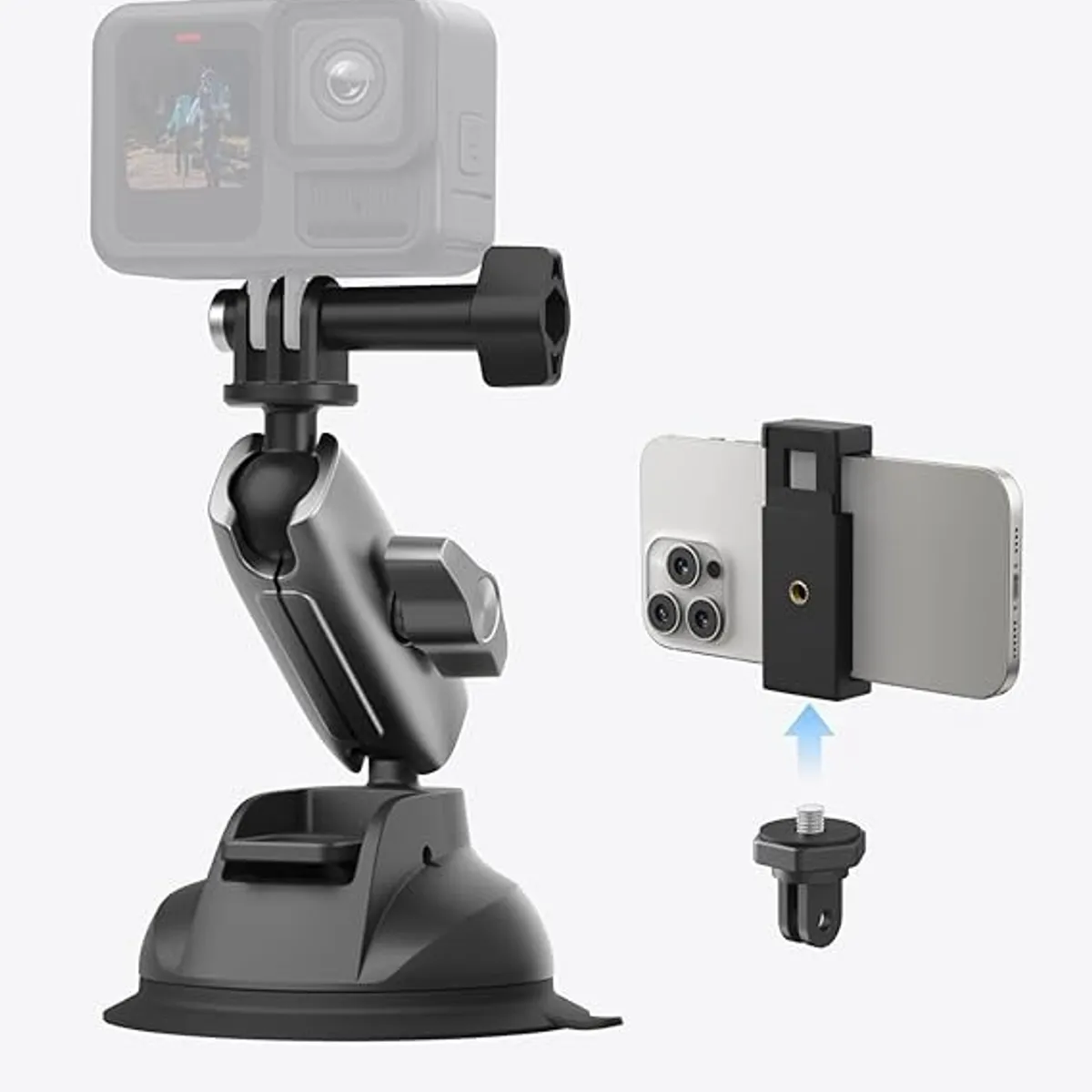 TELESIN - Ventosa de aluminio para GoPro y Celular TELESIN