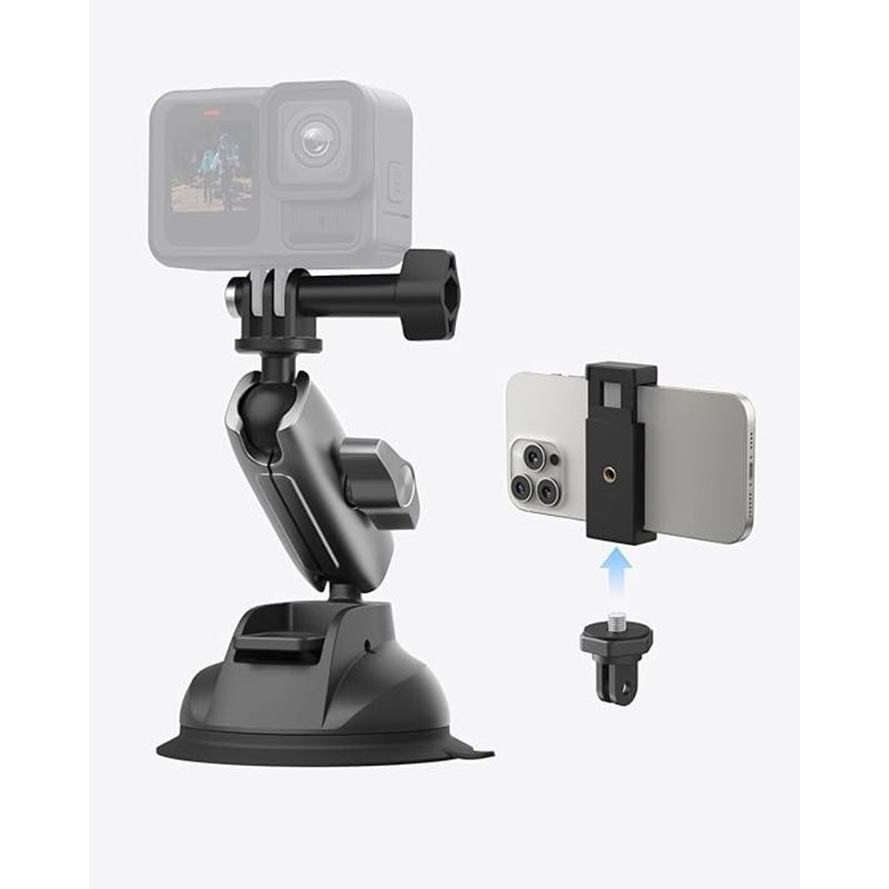 TELESIN - Ventosa de aluminio para GoPro y Celular TELESIN