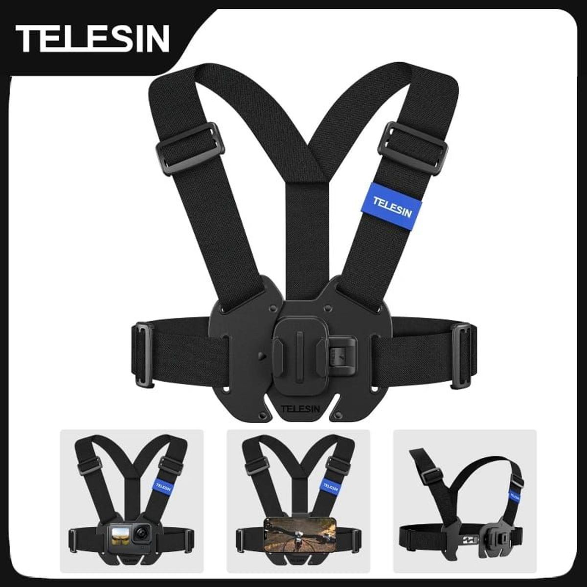 TELESIN - Arnés de pecho para GoPro  Osmo Action