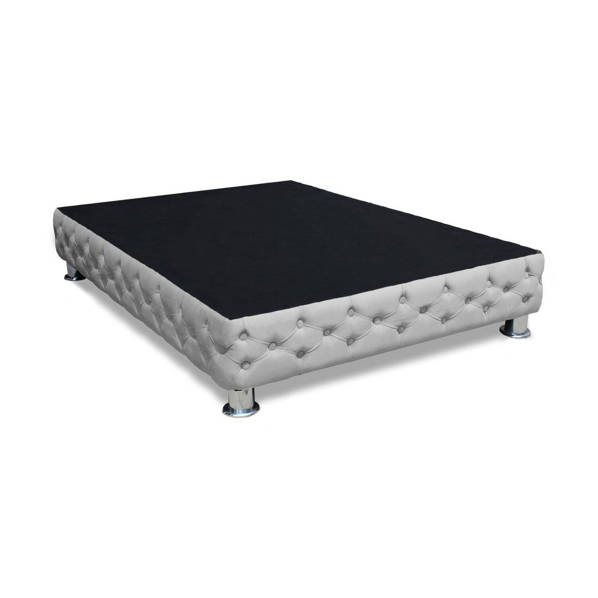 BARAKA HOME - Base De Cama Aarhus 1.5 plz - Gris Claro