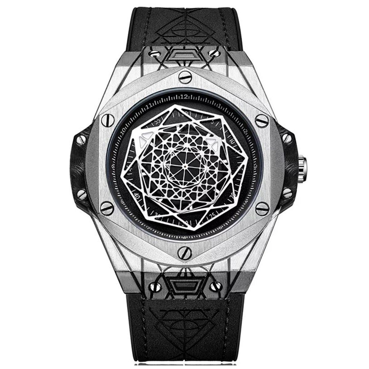 RUIMAS - RELOJ HOMBRE RUIMAS PLATEADO NEGRO RM533G