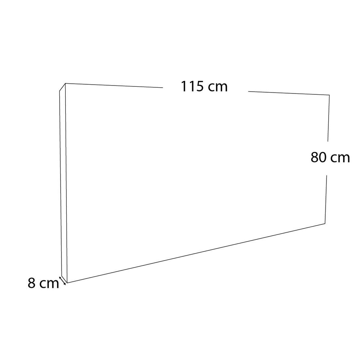BARAKA HOME - Cabecera Maltes 1.5 plz - Gris Oscuro