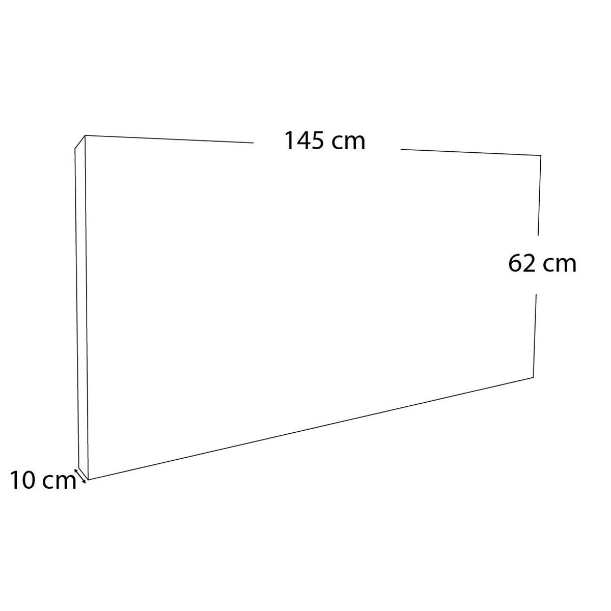 BARAKA HOME - Cabecera maltes 2 Plazas - Gris Oscuro